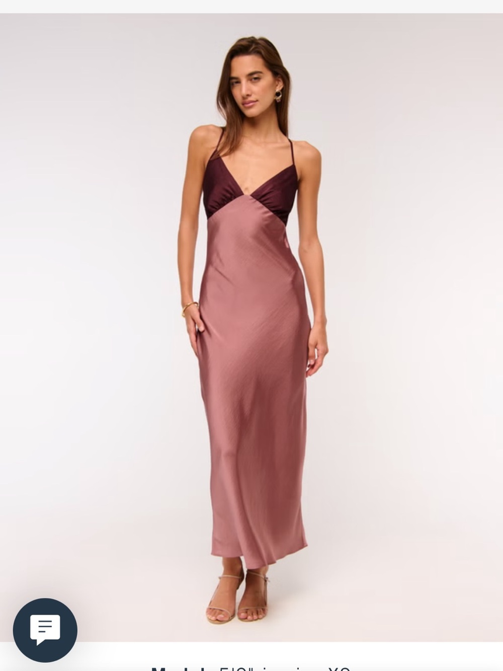 The A&F Julia Slip Tie-Back Maxi Dress